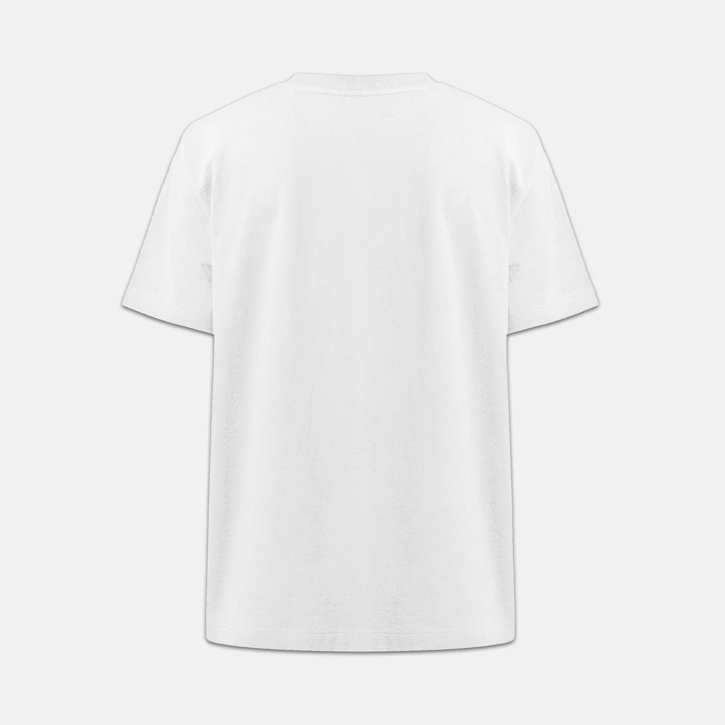 Nachhaltiges Oversized Unisex T-Shirt in Weiß von Natura Umbra – Stanley/Stella Freestyler als Back Ghost-Mockup.