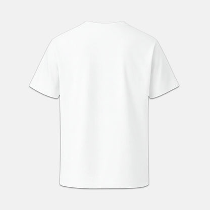 Nachhaltiges Unisex T-Shirt von Natura Umbra in Weiß – Back Stanley/Stella Creator 2.0 als Ghost-Mockup.